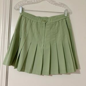 Kaelin Tennis Skirt Green Pleated Vintage
